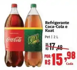 Supermercados Mateus Refrigerante Coca-Cola e Kuat oferta