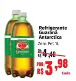 Supermercados Mateus Refrigerante Guaraná Antarctica Zero Pet 1L oferta
