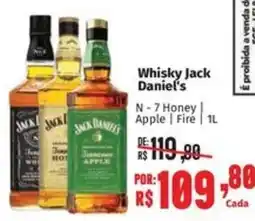 Supermercados Mateus Whisky Jack Daniel's oferta