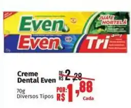 Supermercados Mateus Creme Dental Even oferta