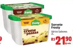 Mix Mateus Sorvete frosty vários sabores oferta