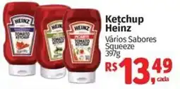 Mix Mateus Ketchup heinz vários sabores squeeze oferta