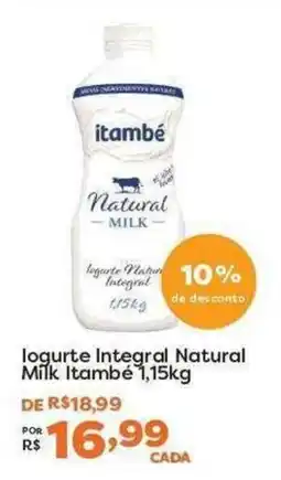 Mercadinhos São Luiz logurte integral natural milk itambé oferta