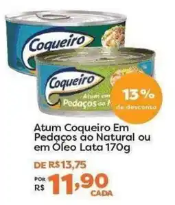Mercadinhos São Luiz Atum coqueiro em pedaços ao natural ou em óleo oferta