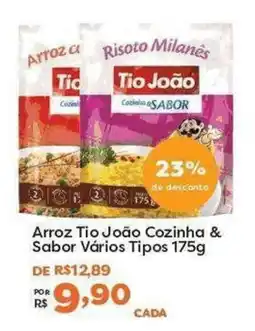 Mercadinhos São Luiz Arroz tio joão cozinha & sabor vários tipos oferta