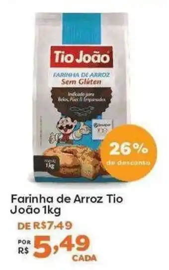 Mercadinhos São Luiz Farinha de Arroz Tio João oferta