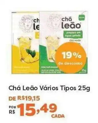 Mercadinhos São Luiz Chá Leão Vários Tipos oferta