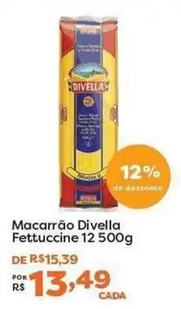 Mercadinhos São Luiz Macarrão Divella Fettuccine oferta