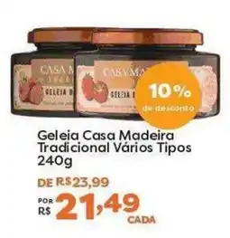 Mercadinhos São Luiz Geleia casa madeira tradicional vários tipos oferta