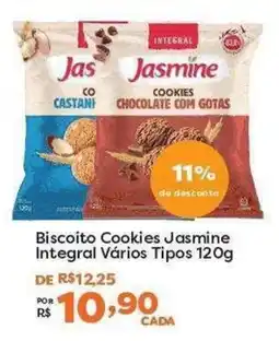 Mercadinhos São Luiz Biscoito Cookies Jasmine Integral Vários Tipos oferta