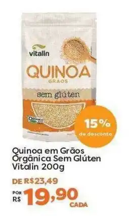 Mercadinhos São Luiz Quinoa em Grãos Orgânica Sem Glúten oferta