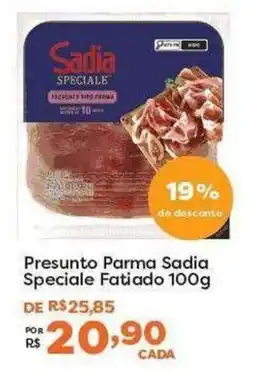Mercadinhos São Luiz Presunto Parma Sadia Speciale Fatiado oferta