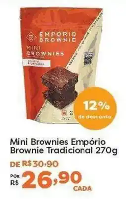 Mercadinhos São Luiz Mini Brownies Empório Brownie Tradicional oferta