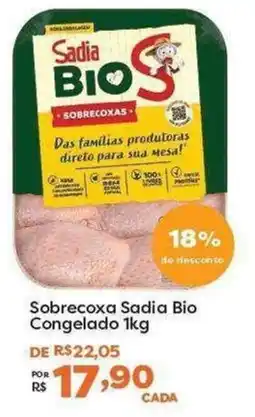 Mercadinhos São Luiz Sobrecova Sadia Bio oferta