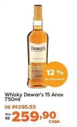 Mercadinhos São Luiz Whisky Dewar's 15 Anos oferta