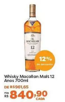 Mercadinhos São Luiz Whisky Macallan Malt 12 Anos oferta