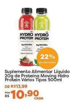 Mercadinhos São Luiz Suplemento Alimentar Líquido 20g de Proteína Moving Hydro Protein Vários Tipos oferta