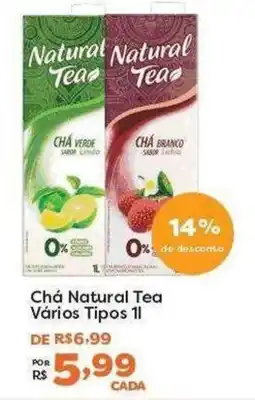 Mercadinhos São Luiz Chá natural tea vários tipos oferta
