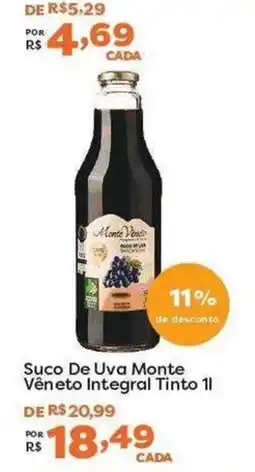 Mercadinhos São Luiz Suco de uva monte véneto integral tinto oferta