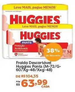 Mercadinhos São Luiz Fralda descartável huggies pants oferta