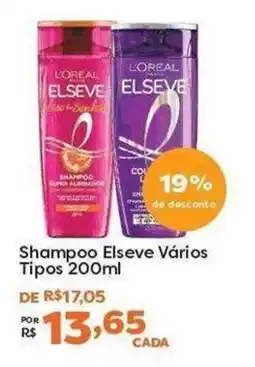 Mercadinhos São Luiz Shampoo elseve vários tipos oferta