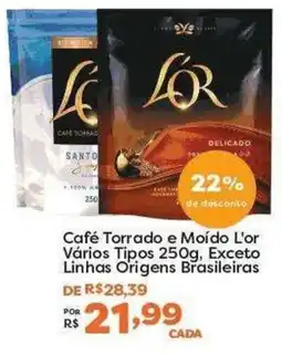 Mercadinhos São Luiz Café Torrado e Moído L'or Vários Tipos oferta