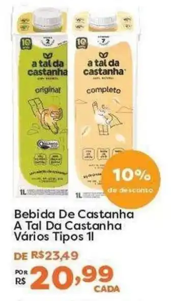 Mercadinhos São Luiz Bebida De Castanha A Tal Da Castanha Vários Tipos oferta
