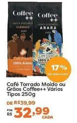 Mercadinhos São Luiz Café Torrado Moído ou Grãos Coffee++ Vários Tipos oferta