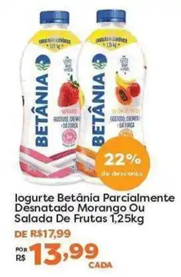 Mercadinhos São Luiz Iogurte Betânia Parcialmente Desnatado Morango Ou Salada De Frutas oferta