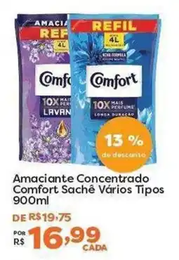 Mercadinhos São Luiz Amaciantes concentrado comfort sachê vários tipos oferta