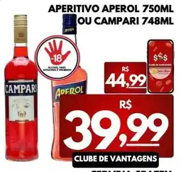 ServBem Aperitivo aperol ou campari oferta
