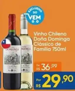 Atacado Vem vinho chileno doña dominga clássico de família oferta