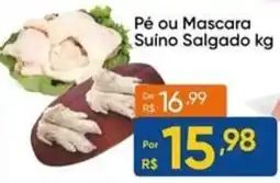 Atacado Vem Pé ou Mascara Suíno Salgado kg oferta