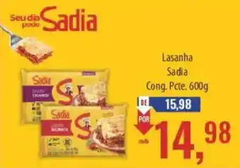 Supermercados BH Lasanha Sadia oferta