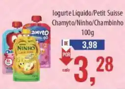 Supermercados BH Iogurte Líquido/Petit Suisse Chamyto/Ninho/Chambinho oferta