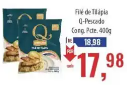 Supermercados BH Filé de Tilápia Q-Pescado oferta