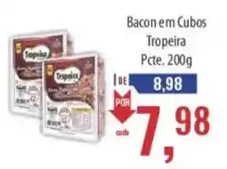 Supermercados BH Bacon em Cubos Tropeira oferta