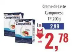 Supermercados BH Creme de Leite Camponesa oferta