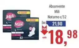 Supermercados BH Absorvente Mili Noturno c/32 oferta