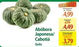 Atacadão Abóbora Japonesa/ Cabotiá oferta