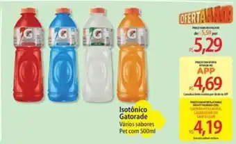 Atacadão Isotônico gatorade vários sabores oferta