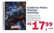 Supermercados Mateus Caderno maxx racing malthus oferta