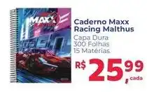 Supermercados Mateus Caderno maxx racing malthus oferta