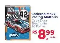 Supermercados Mateus Caderno maxx racing malthus oferta