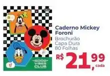 Supermercados Mateus Caderno mickey foroni oferta