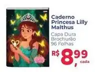 Supermercados Mateus Caderno princesa lilly malthus oferta