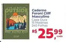 Supermercados Mateus Caderno foroni cliff masculino oferta