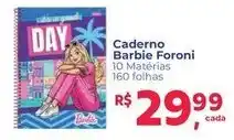 Supermercados Mateus Caderno barbie foroni oferta