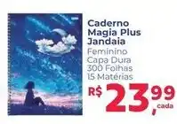 Supermercados Mateus Caderno Magia Plus Jandaia Feminino oferta