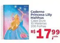Supermercados Mateus Caderno princesa lilly mathus oferta